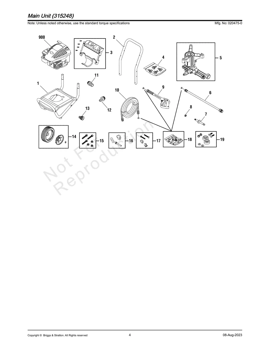 BRIGGS AND STRATTON, 020475-0, IPL.4